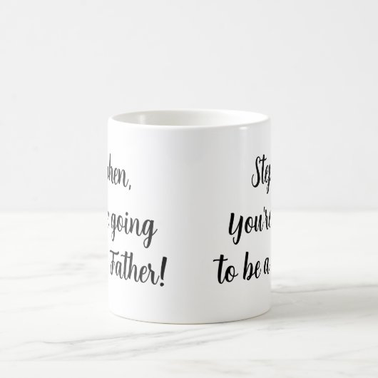 ベビーニューファーザーパパ非表示メッセージサプライズ モーフィングマグカップ (中央)