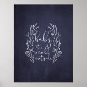 ベビーネイビー・ブルーの黒板の外は寒い ポスター (正面)