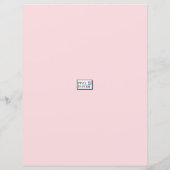 ベビーネリーバースデーパーティーゲストリスト (裏面)