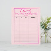 ベビーネリーバースデーパーティーゲストリスト (スタンド正面)