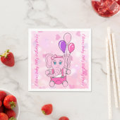 ベビーネリーバースデーパーティー スタンダードカクテルナプキン (インサイチュ)