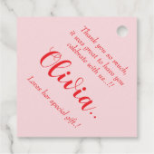 ベビーネリーバースデーパーティー フェイバータグ (裏面)