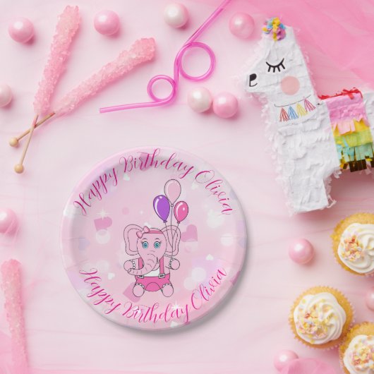 ベビーネリーバースデーパーティー ペーパープレート (パーティー)
