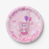 ベビーネリーバースデーパーティー ペーパープレート (正面)