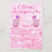 ベビーネリーバースデーパーティー メニュー (正面)