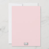 ベビーネリーバースデーパーティー 招待状 (裏面)