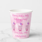 ベビーネリーバースデーパーティー 紙コップ (正面)