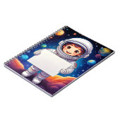 ベビーノートブック – 宇宙の検出 – 名前を付ける ノートブック (左側)