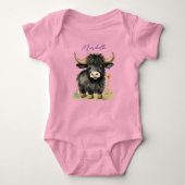 ベビーハイランドカウガール ベビーボディスーツ (正面)