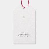 ベビーハイランドカウサンタスクリプトメリークリスマス ギフトタグ (裏面)