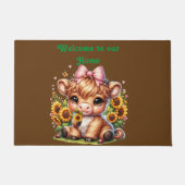 ベビーハイランドカウドアマット ドアマット (正面)