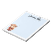 ベビーハイランドロングホーン牛 ノートパッド (回転)