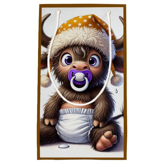 ベビーハイランド、新生児 スモールペーパーバッグ (正面)