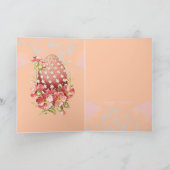 ベビーハギングイースターバニー、ピンク シーズンカード (内部)