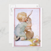 ベビーハグイースターバニー シーズンポストカード (正面/裏面)