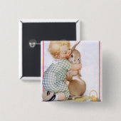 ベビーハグイースターバニー 缶バッジ (正面&裏面)