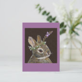 ベビーハタ葉書き付きバニー ポストカード (スタンド正面)