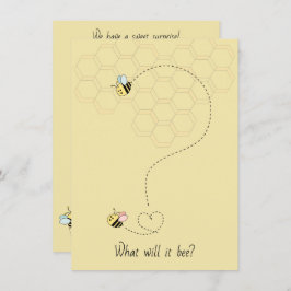 ベビーハチのジェンダーリビール 招待状