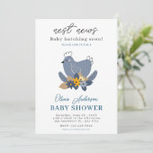 ベビーハッチングすぐに鶏の花ベビーシャワー 招待状 (スタンド正面)