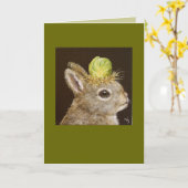 ベビーハットカード付きブリュッセル カード (黄色い花)