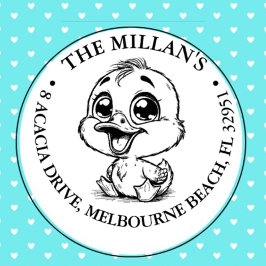 ベビーハッピーダックテーマ セルフインキングスタンプ