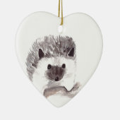 ベビーハリネズミヴィンテージウッドランド動物素朴なベビー セラミックオーナメント (右)