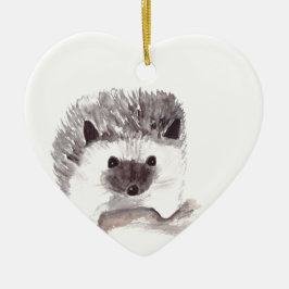 ベビーハリネズミヴィンテージウッドランド動物素朴なベビー セラミックオーナメント