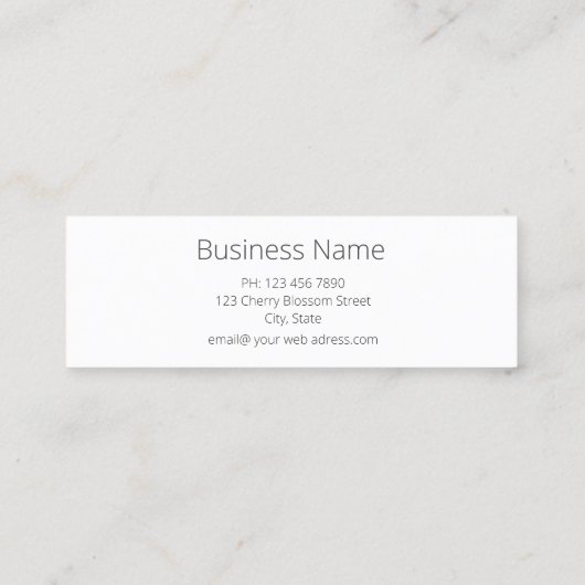 ベビーハリネズミ スキニー名刺 (裏面)