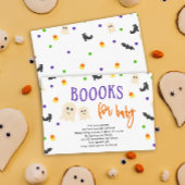 ベビーハロウィンシャワーベビー図書リクエスト エンクロージャーカード