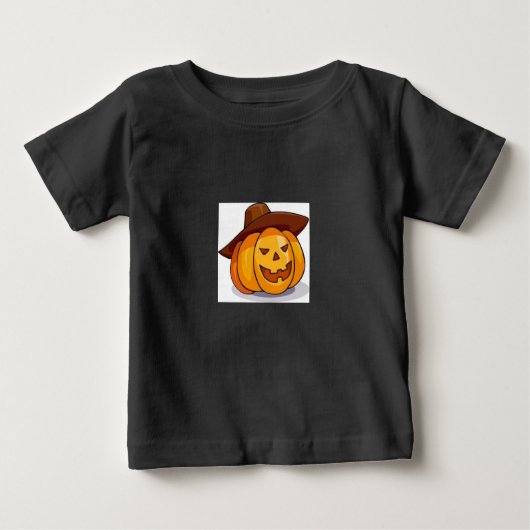 ベビーハロウィンジャック – O – ランタンTシャツ ベビーTシャツ (正面)