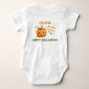 ベビーハロウィーンかわいいカボチャ ベビーボディスーツ