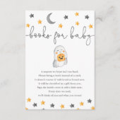 ベビーハロウィーン幽霊ベビースシャワー用の本 エンクロージャーカード (正面)