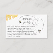 ベビーハンドシャワー用かわいいビー赤ちゃんシャワ書ー本 エンクロージャーカード (正面)