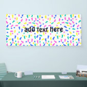 ベビーハンドプリントと足プリント 横断幕 (トレードショー)