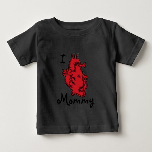 ベビーハートのママ ベビーTシャツ (正面)