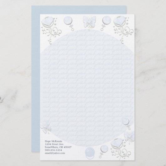 ベビーハートラトルオンシアーガイルーピンク 便箋 (正面/裏面)