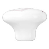 ベビーハート | 砂漠のバラタウペフローリッシュスクリプト セラミックノブ (側面)