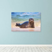 ベビーハーバーシール キャンバスプリント (インサイチュ (ウッドフロア))