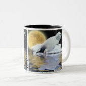 ベビーハープシールワイルドライフサポーターのギフトマグ ツートーンマグカップ (正面右)