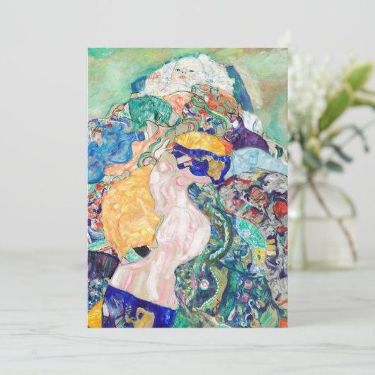 ベビーバイグスタフクリムト絵画のアートワーク カード (スタンド正面)