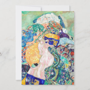 ベビーバイグスタフクリムト絵画のアートワーク カード