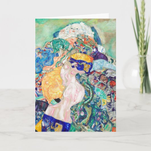 ベビーバイグスタフクリムト絵画のアートワーク カード (正面)