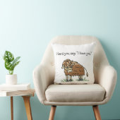 ベビーバイソン牛バッファロー私はあなたを愛する枕 クッション (椅子)