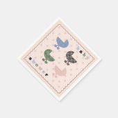 ベビーバギーガール ベビーシャワー ペーパーナプキン スタンダードカクテルナプキン (角)