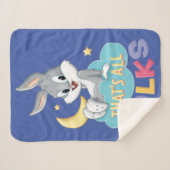 ベビーバグズバニー |がすべてのフォーク シェルパブランケット (正面(横))