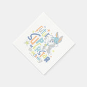 ベビーバグBUNNY™未来のスーパースターのトレーニング スタンダードカクテルナプキン (角)