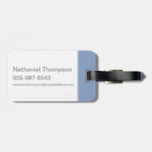 ベビーバグBUNNY™未来のスーパースターのトレーニング ラゲッジタグ (裏面横)