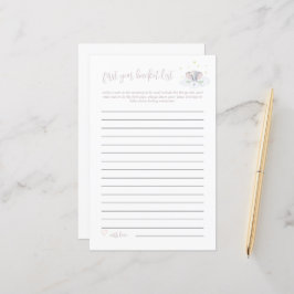 ベビーバケットリストゲーム象ベビーシャワーピンク