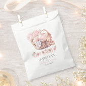 ベビーバスケットフローラエレガントベビーシャワー フェイバーバッグ (クリップ留めされた状態)