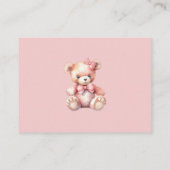 ベビーバスケットフローラベビーシャワーおむつラッフル エンクロージャーカード (裏面)